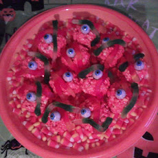 Spooky Halloween popcorn Balls
