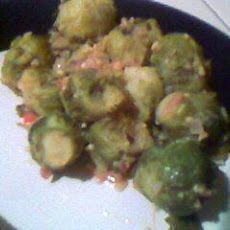 Brussels Sprouts in Onion/Mustard Sauce