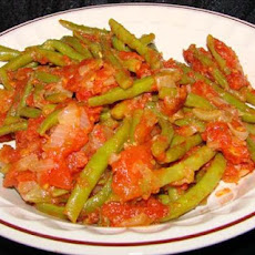 Green Beans Braised in Tomatoes