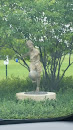 Girl Playing Soccer Statue 