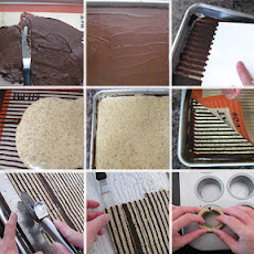Joconde Cake with Decorative Tuile Paste