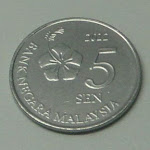 Malaysia 3rd series 5 sen obverse