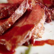 Flat Iron Steak with Red Wine Sauce