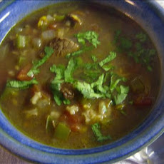 Beef and Rice Soup, Mexican Style