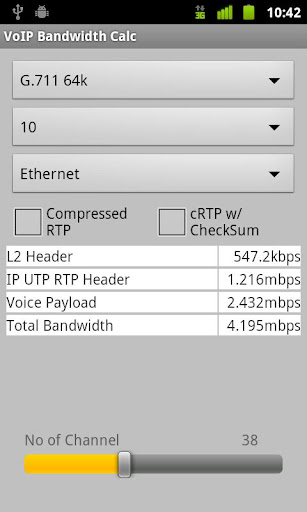 VoIP Bandwidth Calc