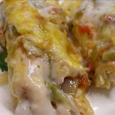 Fred's Green Chile & Chicken Enchiladas