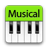 Musical Piano mobile app icon