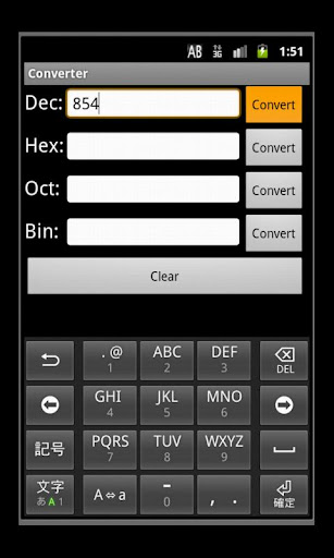 Bin Dec Hex Oct Converter