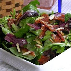 Baby Greens with a Warm Gorgonzola Dressing
