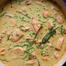 Salmon with a Thai Curry Sauce