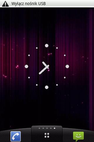 White dots Clock Widget