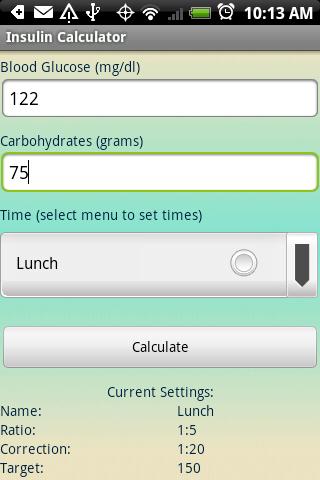 Insulin Calculator