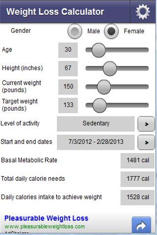 Weight Loss Calculator