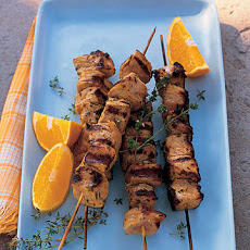 Pork Kebabs with Orange and Thyme
