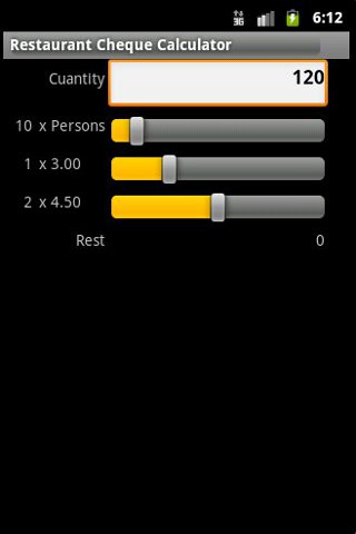 Restaurant Cheque Calculator