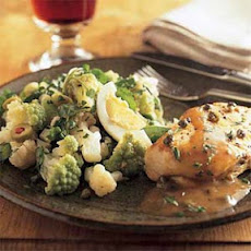 Cauliflower-and-Broccoflower Salad with Sherry Vinaigrette