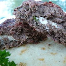 Feta-Stuffed Hamburgers