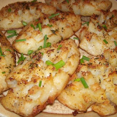 Crispy Garlic Potato Skins
