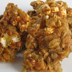 Peanut Butter Popcorn Granola Bites