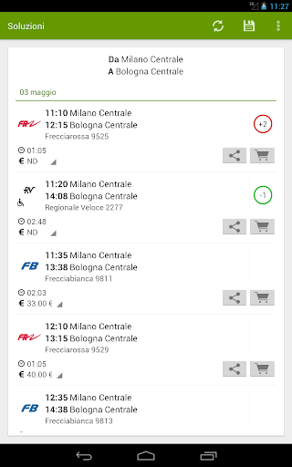 Screenshot #4 of Trains Timetable Italy PRO / Android
