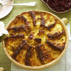 Leek and Gruyere Bread Pudding