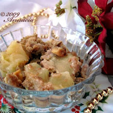 Baked Ginger-Apple Crumble