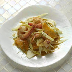 Shrimp with Orange Butter and Fennel and Orange Salad