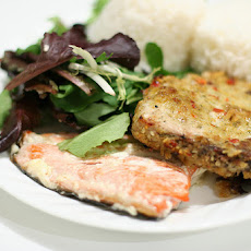Poached Salmon Fillets with Watercress Mayonnaise