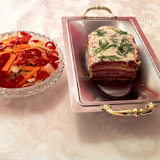 Cold Cuts Terrine with Fennel and Carrots Salad