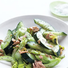 Cucumber and Celery Salad with Tuna