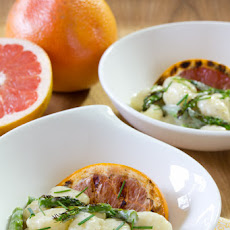 Gnocchi recipe with Grilled Asparagus and Grapefruit