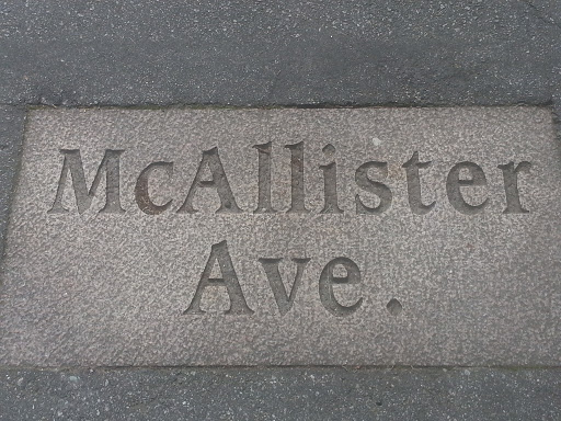 McAllister Ave.