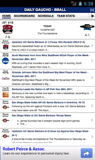 UCSB Basketball by StatSheet