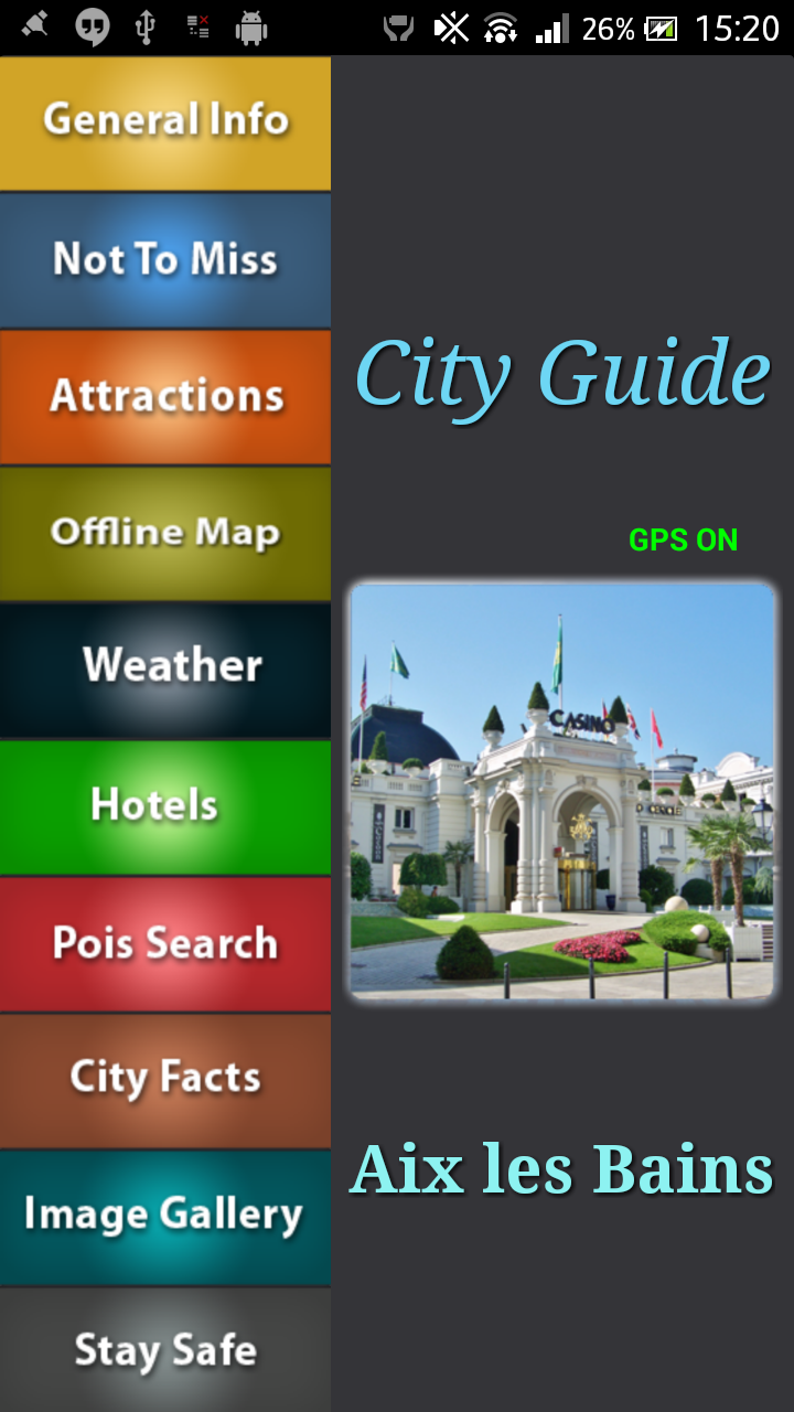 Android application Aix-les-Bains Offline Guide screenshort