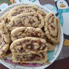 Shirley's Date Nut Pinwheels - Christmas