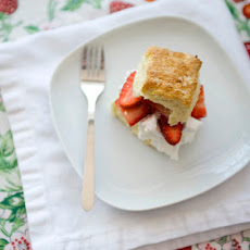 Strawberry Shortcake with Honey Lemon Cream
