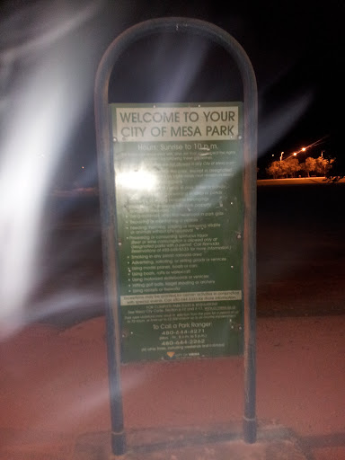 Mesa Park Entrance