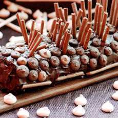 Chocolate and Salted Caramel Bûche de Nöel