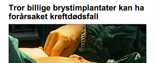 Fornebuklinikken har aldri brukt PIP-proteser