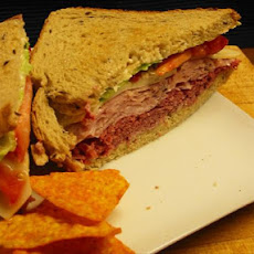 Ham on Rye Deli-Style Sandwich
