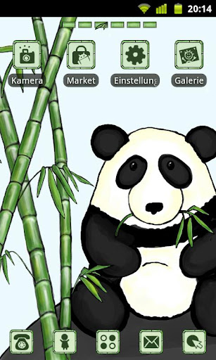 Bamboo Panda Theme GO Launcher