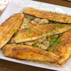 Georgia Rainbow Trout with Butter Bean Succotash