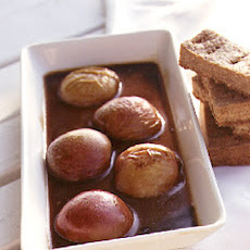 Roasted Peaches with Pecan Shortbread