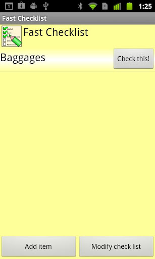 Fast Checklist