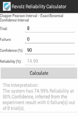 Reliability Calculator