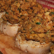 Kelly's Apple Pork Chops With Stuffing