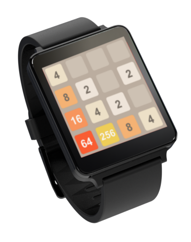 Android application 2048 - Android Wear screenshort