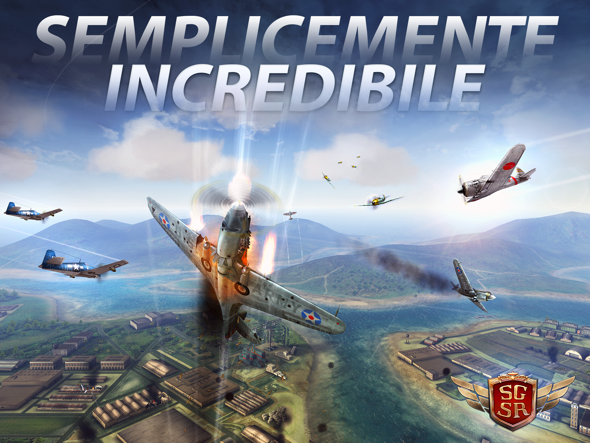 Android application Sky Gamblers: Storm Raiders screenshort