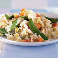 Risotto with Sugar Snap Peas and Spring Leeks