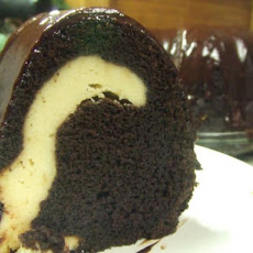 Rich Fudge Ribbon Bundt Cake